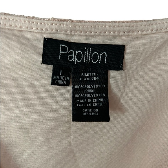 Papillon pink lace mini dress | size large | pink bohemian lace dress - Picture 6 of 6